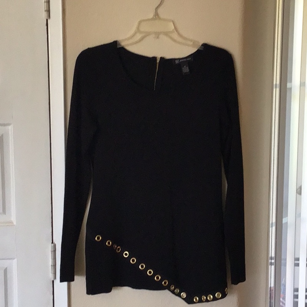 INC International Concepts black sweater EUC SZ M